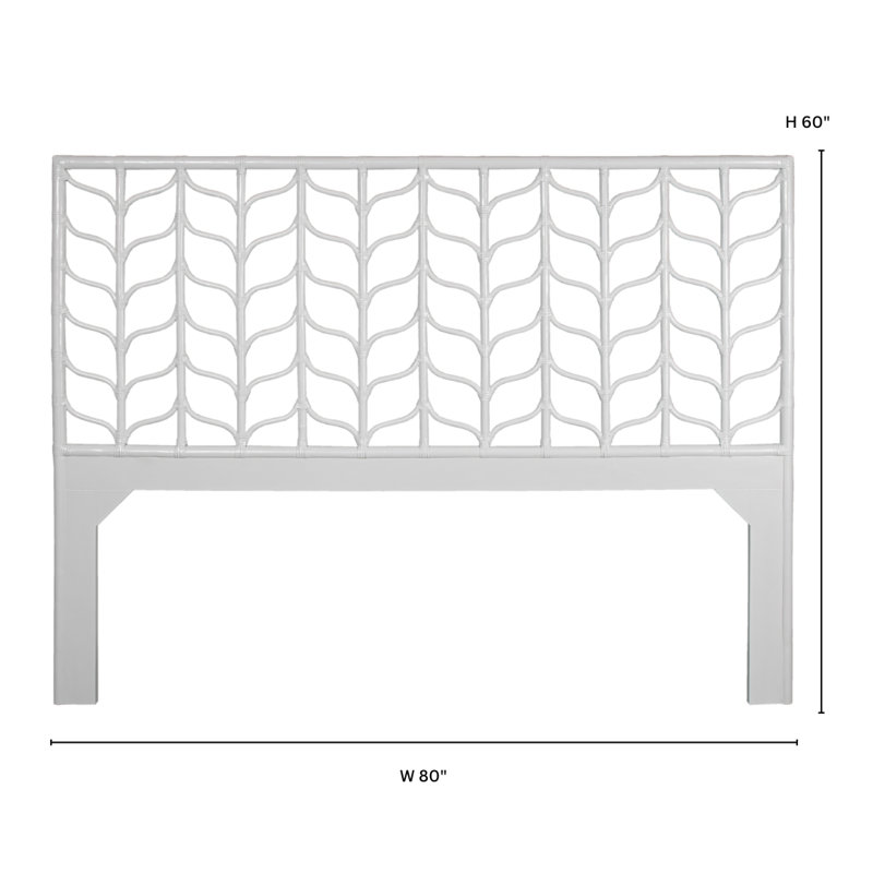 Ivy Open-Frame Headboard, Bright Green, King