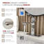 Robinet de salle de bain élégant à poignée unique 6 po Solace Vace-42261015
