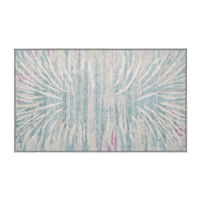 Machine Washable Gray Area Rug