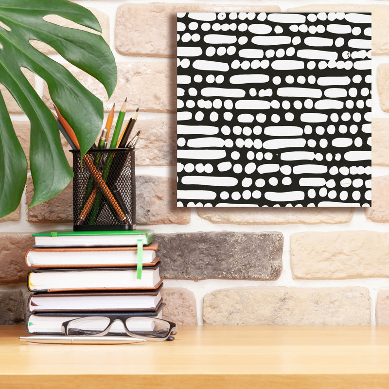  «Cross Current Square Up 3 Bw» par Cheryl Warrick, art mural sur toile, 12 po x 12 po