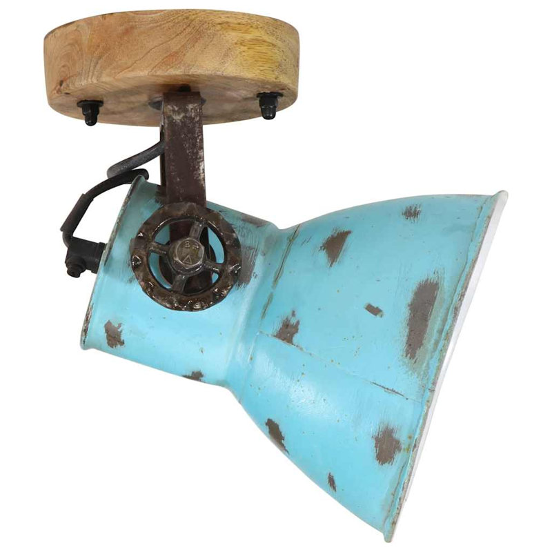 Spotlight, 25 cm H x 11.5 cm W x 11.5 cm D, Distressed Blue, 1, 29