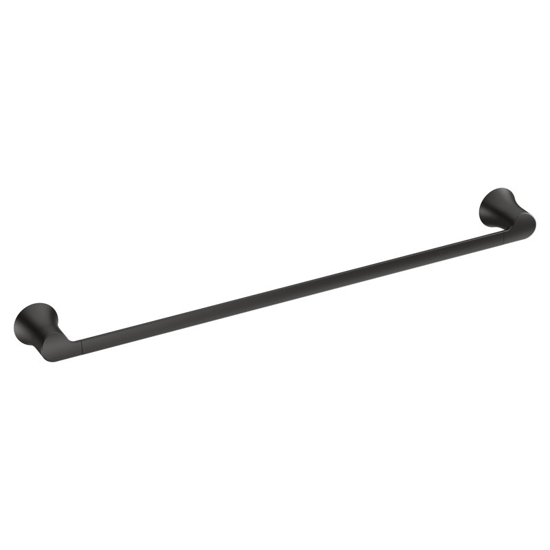 Barre à serviettes murale 24 po Doux, Noir mat