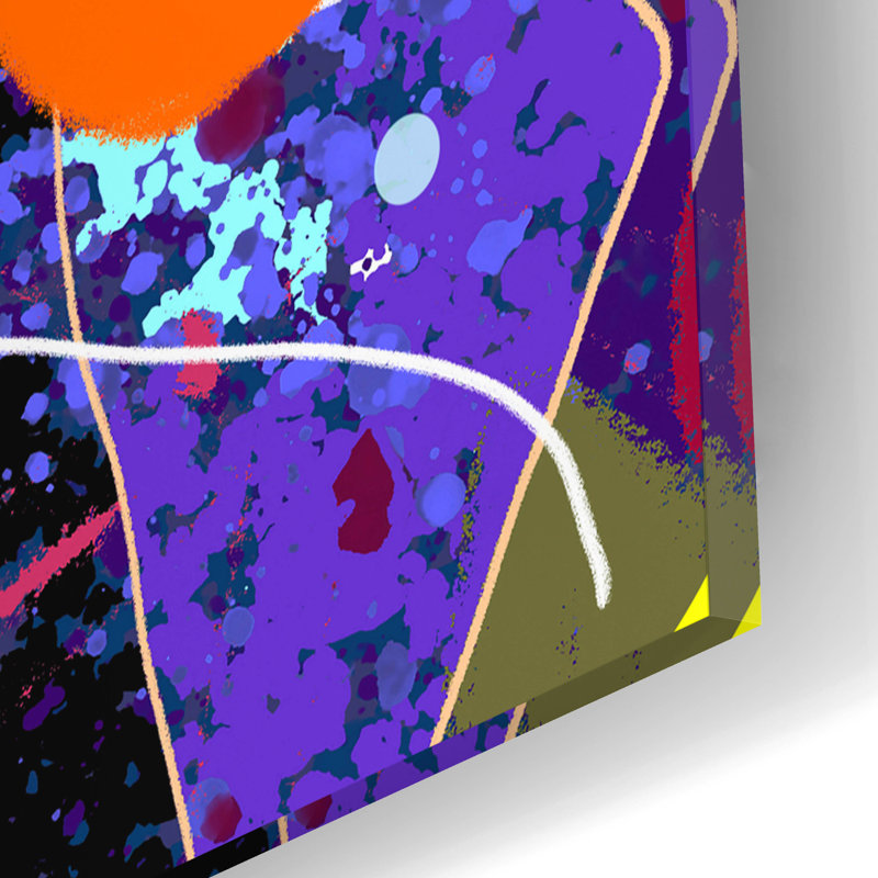 «Mountain Morning» par Holly McGee, art mural en verre acrylique, H 16 po x l 12 po x P 0,13 po