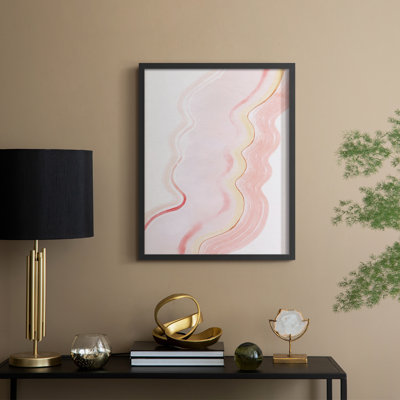 Strawberry Ripples II Framed Print - Solid Wood