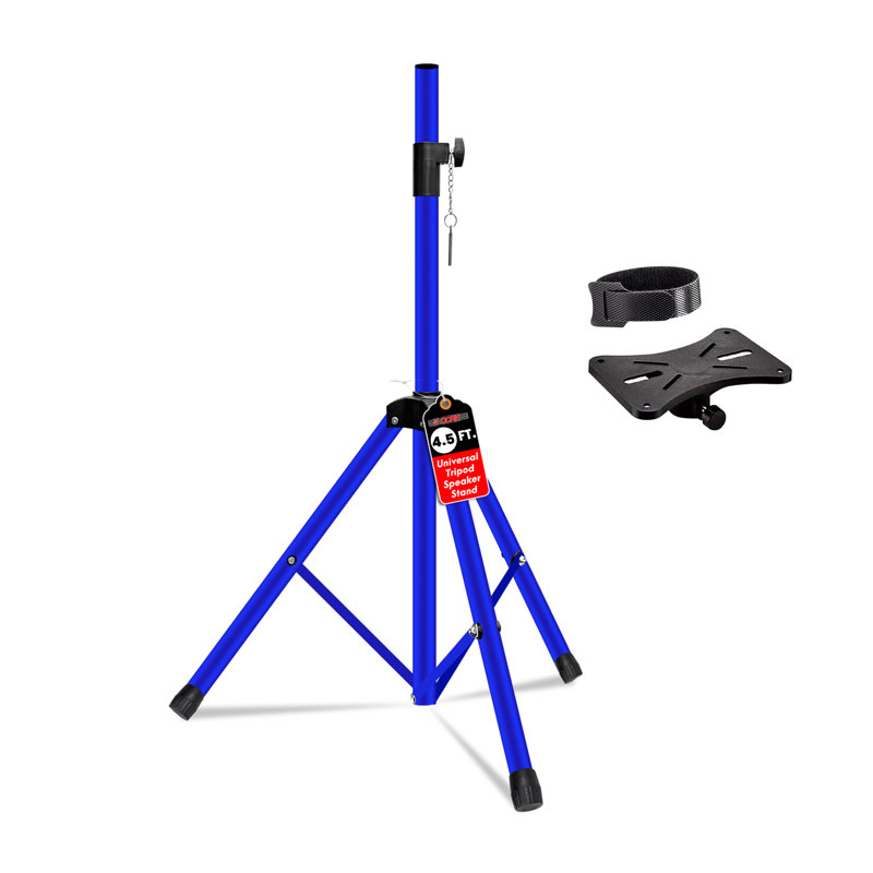 Pieds d'enceinte réglables en hauteur 54 po robustes pour sonorisation, DJ, trépieds et supports de moniteurs de studio