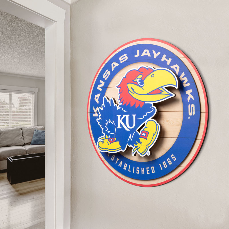 NCAA Kansas Jayhawks 3DX Circle Wall Art