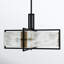 Luminaire suspendu 5 lumières Savoy House Hayward en noir mat avec accents laiton chaud-119771863-119771860