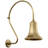 Thomas O'Brien, "Academy 18" Larrabee Barn Light in Hand-Rubbed Antique Brass with 9.25" Savannah Shade