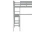 Lit mezzanine avec bureau, échelle, tablettes-104571526