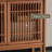 Retro Walnut Solid Wood Accent Cabinet