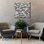  «Cross Current Square Up 3 Bw» par Cheryl Warrick, art mural sur toile, 37 po x 37 po