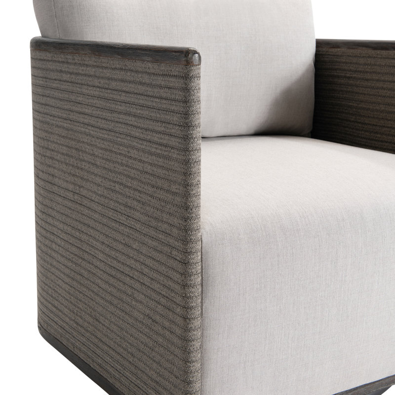 Trellis Outdoor Lounge Chair, Light Gray Linen 6032-010