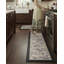 Ensemble de 2 tapis de cuisine anti-fatigue, noir crème
