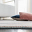Tapis rose / bleu à motif abstrait Bellflower-1500273196