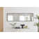 Alcantera Rectangle Metal Frame Wall Mirror Simple and Elegant Modern Design