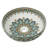 16" Round Artistic Ceramic Vessel Sink – Glossy Above-Counter Basin with Hand-Inspired Printed Pattern-120925185