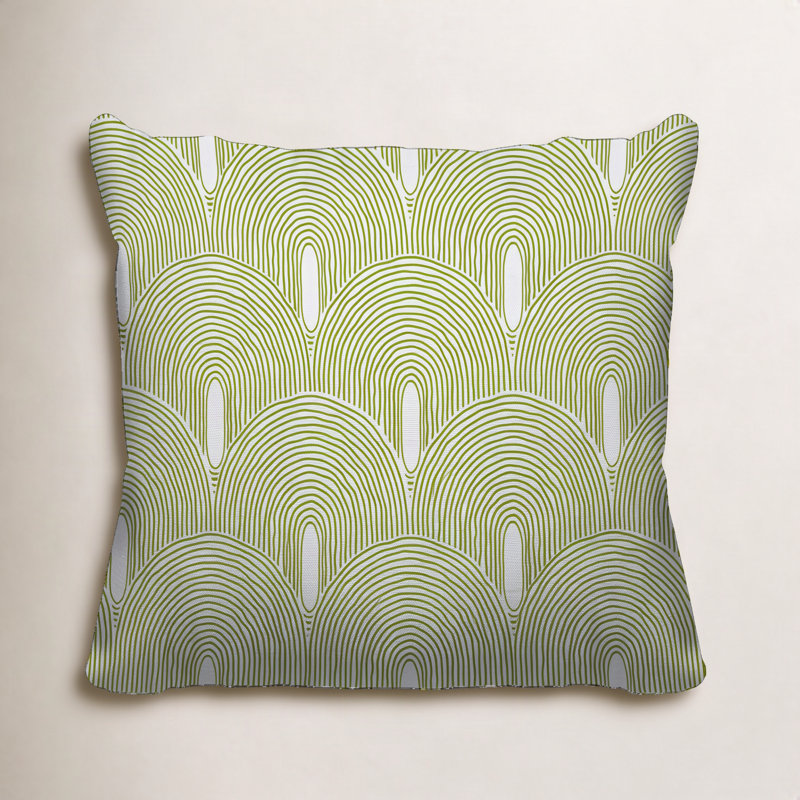 Limpo Starburst Indoor/Outdoor Throw Pillow, 20"H x 20"W, Chartreuse, Square