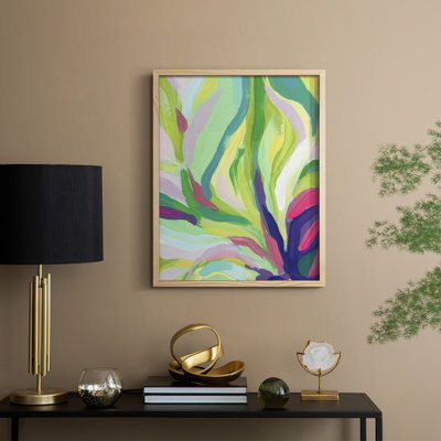 Impression encadrée Bright Tropical Abstraction II - bois massif