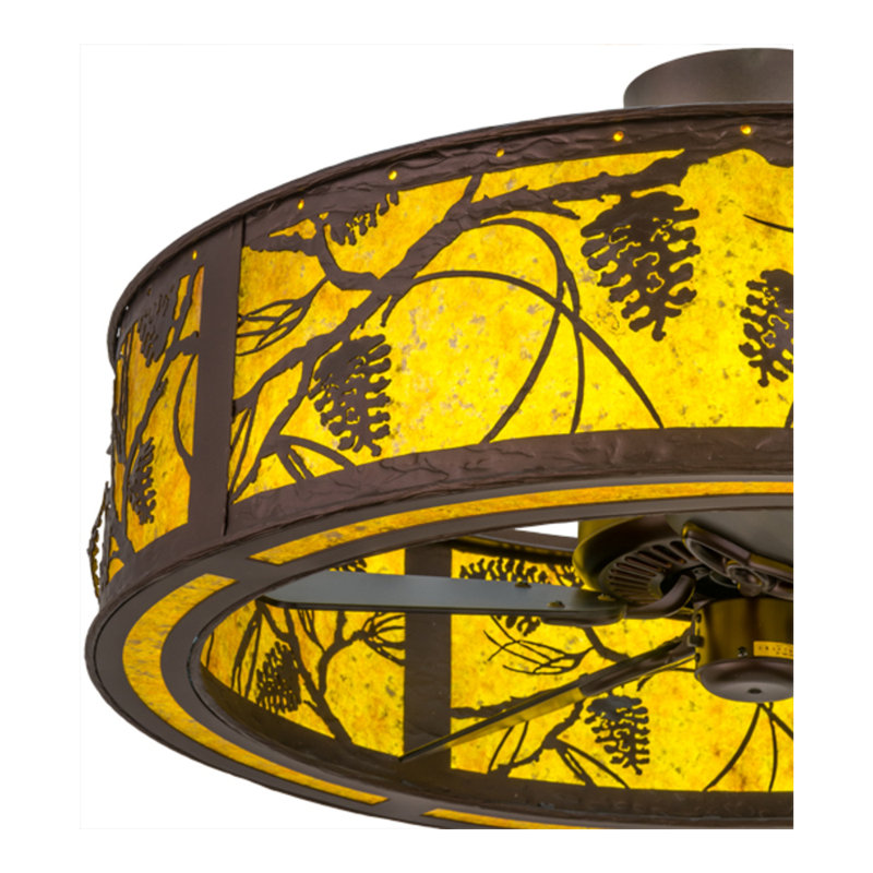 Whispering Pines LED Downrod Ceiling Fan