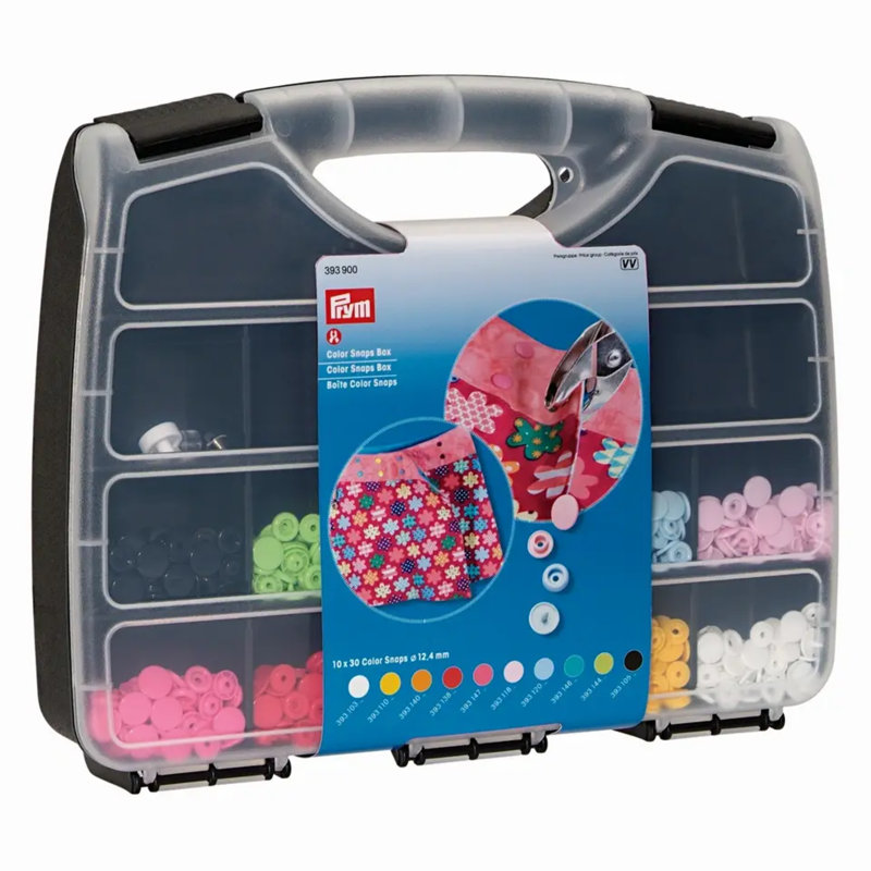 Boîte à outils et outils Prym Color, taille 20, 300 ensembles