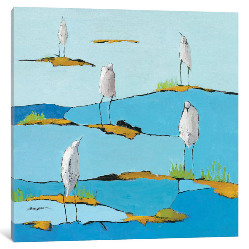 « beach bums », reproduction d’art sur toile, H 12 po x l 12 po x P 0,75 po, Toile tendue, Pas de tapis