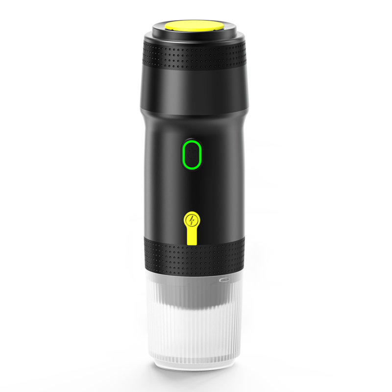 Machine à expresso électrique portative, mini-cafetière compatible USB et autochauffant compatible avec les capsules ou le café moulu, idéale pour les voyages, le bureau et le camping