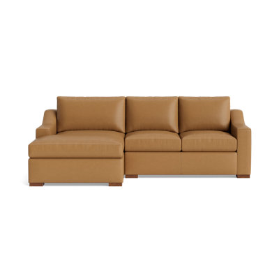 Lucca Leather Chaise Sectional