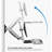 Mount-It! Height Adjustable Sit Stand Wall Mount Workstation with Monitor Mount, Tray & CPU Holder
