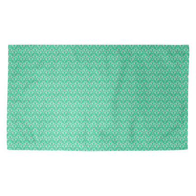 Tapis vert/blanc Avicia