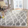Triplett Fringe Shag Performance Geometric Rug