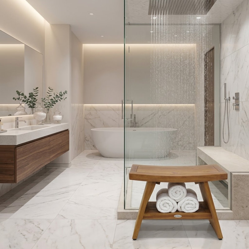 Asiana Teak Shower Seat