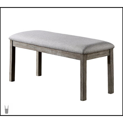 Rustic Style 6-Piece Dining Set With Grey Finish, Spacious Table, 4 Side Chairs, And Bench For Comfortable Seating