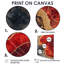 Cristaux de rubis et glissade sur bois Energy IV - impressions sur toile-88265774-88265766-88265761