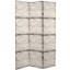 6 Ft. Tall Double Sided Antiqued Paneling Canvas Room Divider-2088596288