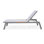 LifestyleGarden Bora 100% Maintenance Free Aluminum Outdoor Patio Sand Lounger