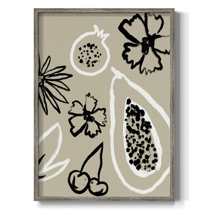 Summer Bounty II Framed Print - Solid Wood, 30" H x 24" W