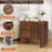 Geordy 2-Drawer Dresser, 23.6"Fluted Nightstand-636979803