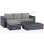Ensemble modulaire de patio d'extérieur 3 pièces Invite-1022460943