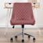 Chaise de bureau en velours Zurich-383726537-383726536