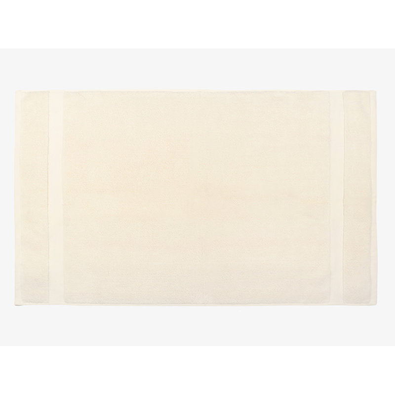 Tapis pour salle de bain Chyrisse, Ivoire