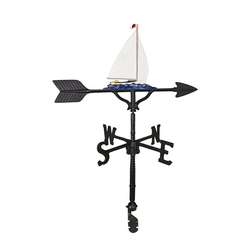 Sailboat Weathervane, Natural