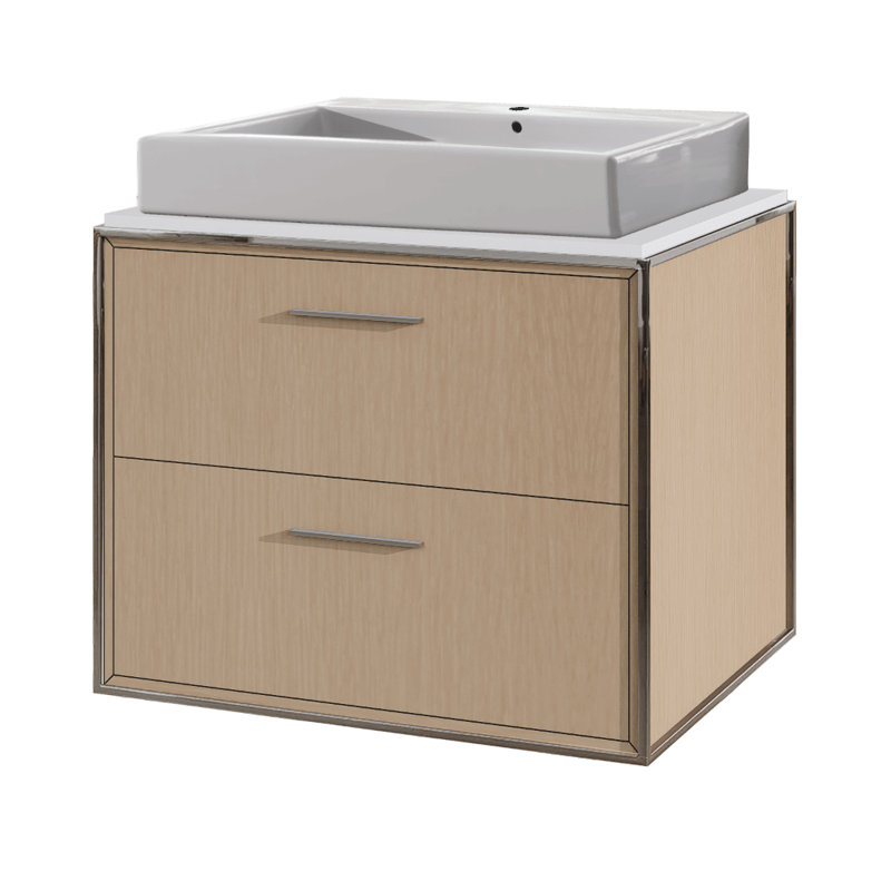 Aquaplane 22'' L Bathroom Sink, Single Hole