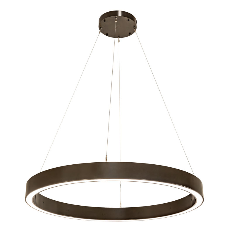 - Light Timeless Bronze LED Unique/Statement Pendant, 76" H x 49" W x 48" D