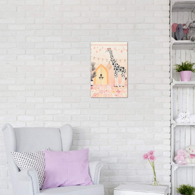 Girafe au Maroc, art encadré