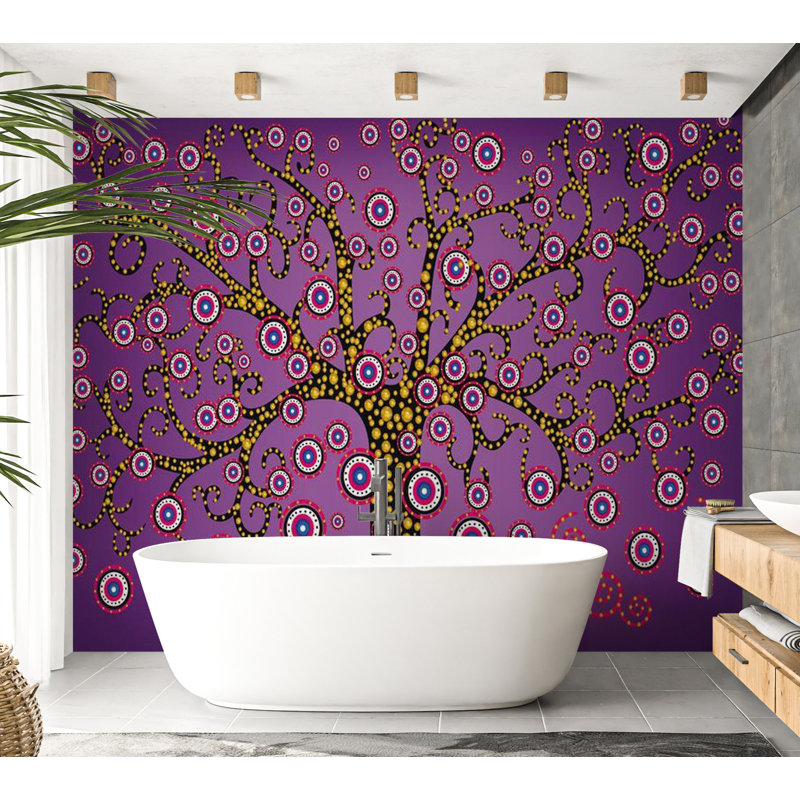 Murale, Violet, L 82 po x l 118 po