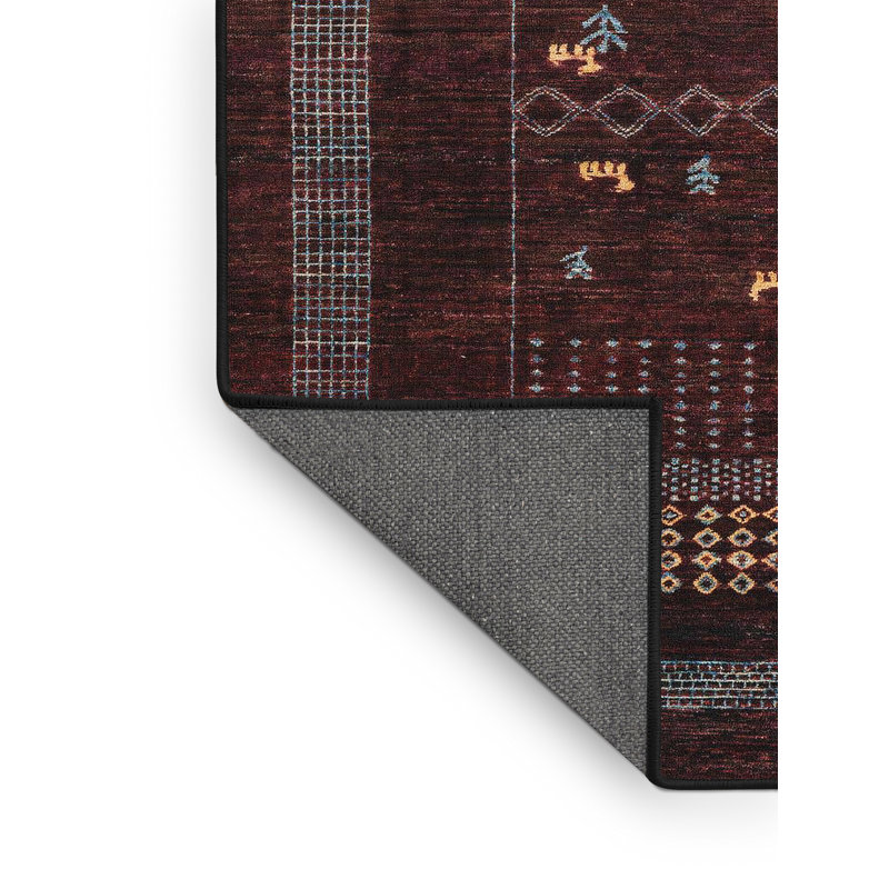 Tapis abstrait marron / jaune, Rectangle 2 pi x 3 pi