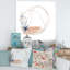 17_ Cadre doré avec étoile de mer - reproduction d'art sur toile nautique et côtière-66813958-66813959