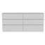 Commode double 6 tiroirs, plateau supérieur, blanc-2025792009