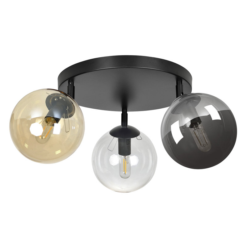 Cadense Glass Spotlight, Graphite/Amber/Transparent