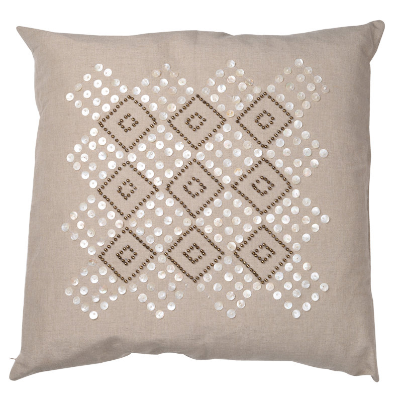Dashiell Geometric Linen Throw Pillow